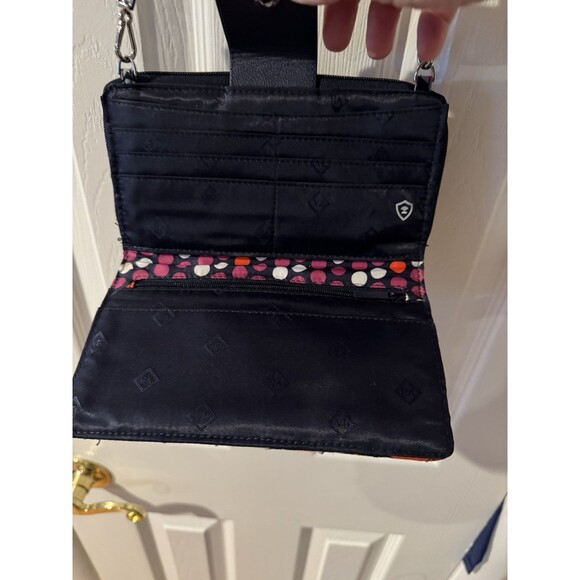Vera Bradley RFID all in one Crossbody butterfly flutter Zip Snap Adjustable - Picture 5 of 10
